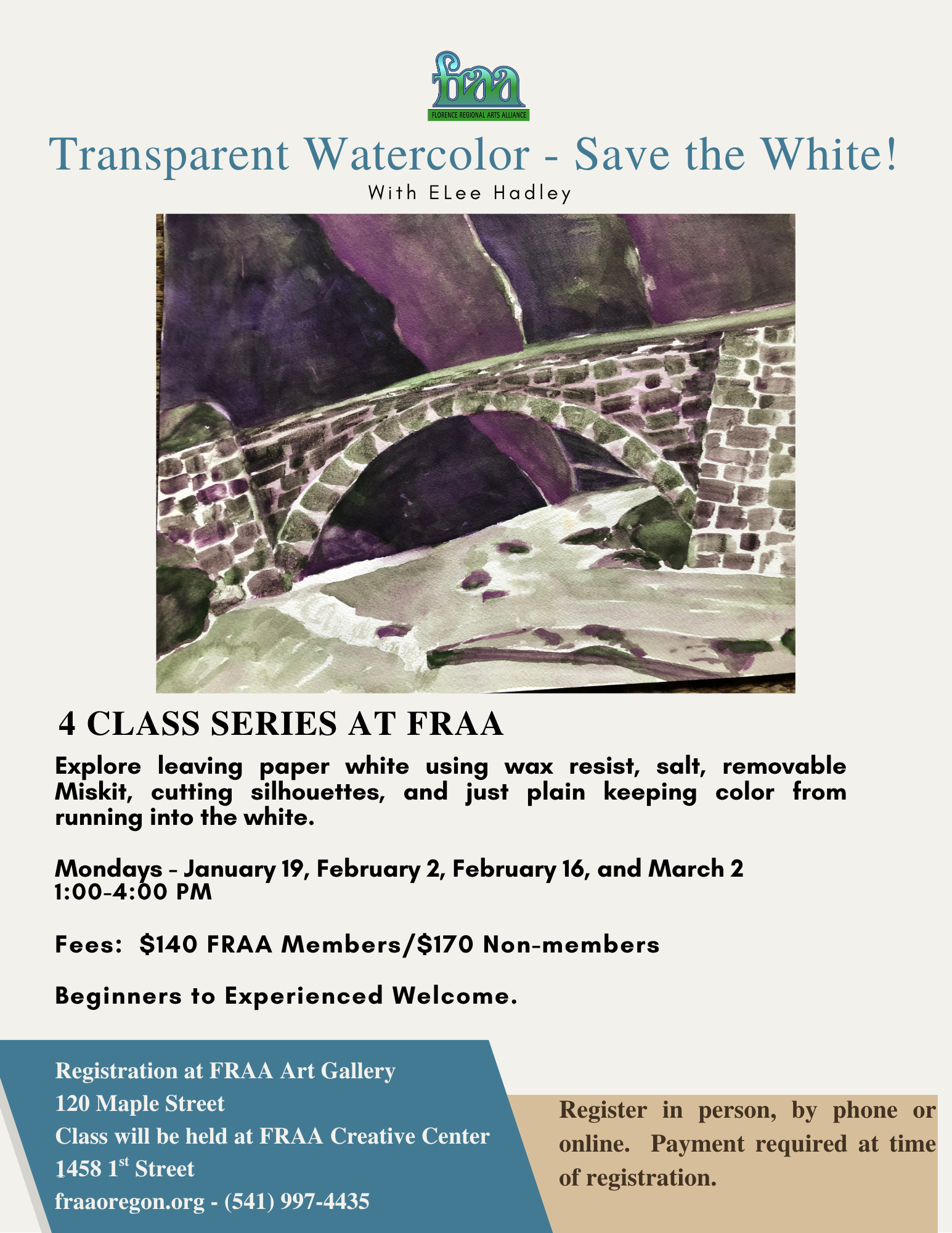 Transparent Watercolor Save the white